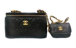 Chanel Сумка-коробка из коровьей кожи Caviar, длинная сумка-коробка, сумка через плечо, женская, черная ap3376-b12910-94305