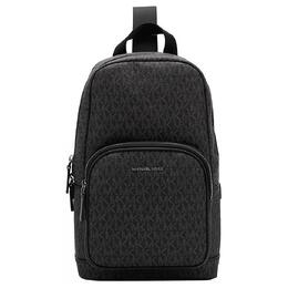 Michael Kors Сумка-мессенджер MK Cooper из искусственной кожи, мужская, черная, через плечо 37s1lcoy1b-black