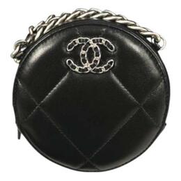Chanel 19Bag Круглая сумка из овчины, вечерняя сумка, сумка через плечо, женская, черная ap0945-b07327-94305
