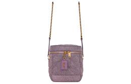 Saint Laurent Сумка-коробка YSL из кожи и хлопка, сумка на плечо, женская, фиолетовая 649779-faadz-5352