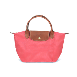 Longchamp Сумка-труба женская Le Pliage Canvas Dumpling Bag, персиково-розовая 1621089p76