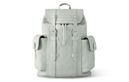 Louis Vuitton Рюкзак CHRISTOPHER из кожи с отделкой из коровьей кожи, маленький, мужской, серо-зеленый m23146