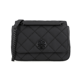 Tory Burch Сумка-мессенджер TB Willa из матовой кожи, переносная сумка через плечо, сумка-мессенджер Trumpets, женская, черно-серая 89545-001