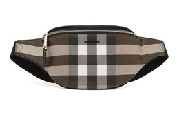 Burberry Кожаная сумка через плечо, слинг, поясная сумка, мини, мужская, коричневого цвета 80507971