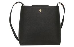 Tory Burch Сумка-ведро Emerson Leather, сумка через плечо, среднего размера, женская, черная 134840-001