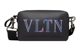 Valentino Сумка через плечо VLTN, кожаная, мужская, черная xy2b0-704gci-n78