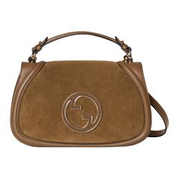 Gucci Сумка через плечо Blondie Suede, женская, светло-коричневого цвета, среднего размера 815719-caaau-2808
