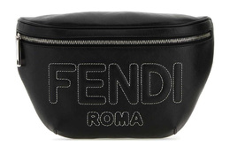 Fendi Сумка через плечо из телячьей кожи, поясная сумка, обычная мужская, черная 7va562-ap15-f0gxn