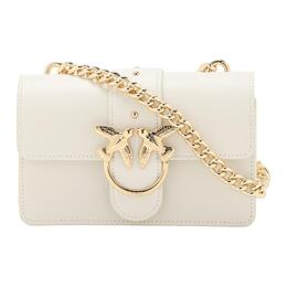 Pinko Сумка-кошелек Bird из коровьей кожи, мини, женская, белая 1p21r4-y5ff-i09