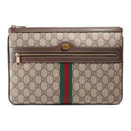 Gucci Женская сумка-клатч Ophidia Canvas с кожей, цвет эбеновое дерево/коричневый 517551-96iws-8745
