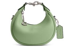 Coach Сумка JONIE из кожи в форме полумесяца, сумка через плечо, мини-сумка женская, зеленая cr508-lhty6