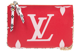 Louis Vuitton Сумка-кошелек с двойной молнией и монограммой, гигантская, красно-розовая m67561