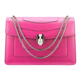 Bvlgari Сумка через плечо Serpenti Forever из телячьей кожи, женская, фуксия 288703
