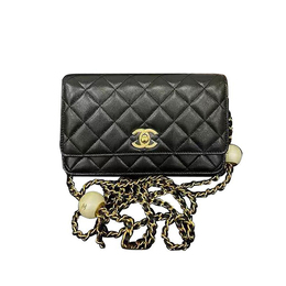Chanel Сумки через плечо из овчины WOC, черные, женские ap3964-b16719-94305