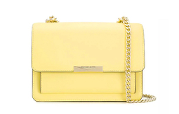Michael Kors Коллекция сумок из нефритовой кожи, женская сумка-туба через плечо, желтая 30s9lj4l9l-buttercup