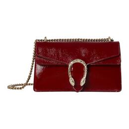 Gucci Сумка-мессенджер Dionysus из лакированной кожи, женская, красного цвета 795005-0aaa8-6207