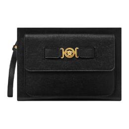 Versace Мужская черная туба-клатч Medusa Goatskin 1015816-1a10544-1b00v