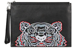 Kenzo Мужской черный клатч из коровьей кожи 5pm302-l49-99c