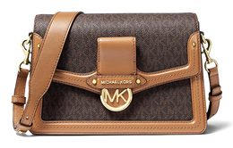 Michael Kors Сумка-мессенджер Jessie из коровьей кожи, сумка через плечо, женская, цвет Acorn Brown 30f9gi6l2b-252
