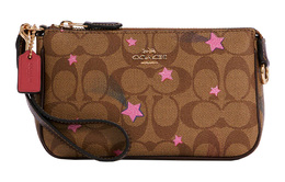Coach Женская сумка-кошелек Nolita Canvas Leather Pochette, сумка на плечо, сумка на запястье, клатч Trumpets, цвет хаки c7294-ime7v