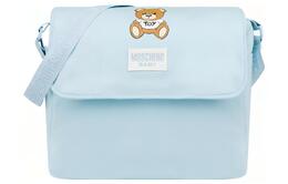 Moschino Сумка через плечо из хлопка, унисекс, светло-голубая mtx03dlca4040304