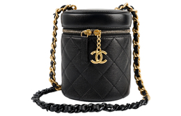 Chanel Сумка-косичка из овчины, сумка через плечо, женская, черная as3210-b07997-94305