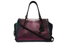 Coach Сумка Dreamer из блестящей разноцветной кожи, через плечо, большого размера, женская, металлическая, розовая 38841-v5o3p