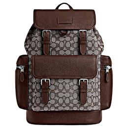 Coach Рюкзак Sprint Leather большого размера для мужчин, коричневый, многоцветный ct016-svs8s