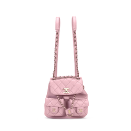 Chanel Рюкзак Duma Grain из коровьей кожи, женский, розовый, средний as3860-b16985-ny558