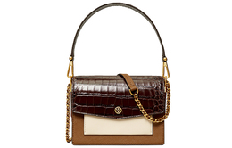 Tory Burch Сумка-тоут из коровьей кожи, женская, через плечо, коричневая, разноцветная 77297-912