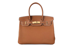 Hermes Сумка Birkin Togo из телячьей кожи Birkin 25, женская, 37, золотисто-коричневая h041344cc37