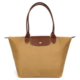 Longchamp Женская сумка-мешок Le Pliage из переработанного холста цвета хаки 1899089p86