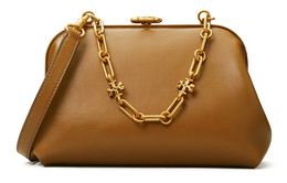 Tory Burch Женская кожаная сумка через плечо, коричневая 82256-244