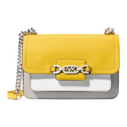 Michael Kors Сумка через плечо из коровьей кожи, женская, серо-желто-белая, туба 30s2s7hl3t-772