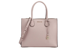 Michael Kors Сумка-тоут Mercer из коровьей кожи, сумка через плечо, женская, большого размера, нежно-розового цвета 30f6gm9t3l-soft-pink