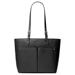 Michael Kors Полиуретановая сумка-шоппер Jet Set, женская, черного цвета, среднего размера 35f3gtvt8b-black