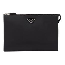 Prada Мужской черный клатч из сафьяновой кожи 2vf030_9z2_f0002_v_don