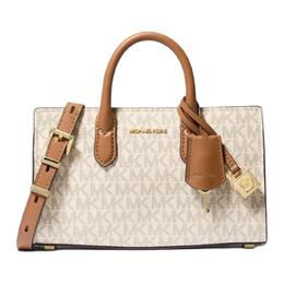 Michael Kors Сумка через плечо, женская, кожаная, ванильно-белая и желто-коричневая 32f4getc0b-049