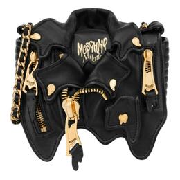 Moschino Сумка через плечо из овчины, женская, черного цвета, маленького размера 2322-a7536-8002-1555
