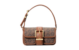 Michael Kors Сумка из коровьей кожи с логотипом, очень маленькая, женская, темно-коричневого и желудь коричневого цветов 32f4gbau0b-227