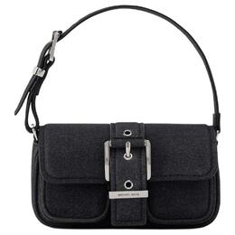 Michael Kors Сумка через плечо из овчины, мини, женская, черная 32f4sbau0r-0008