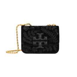 Tory Burch Сумка через плечо Eleanor Velour, женская, черная 80571-009