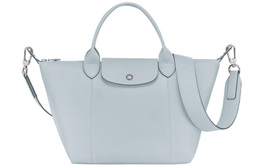 Longchamp Сумка-пельмень Le Pliage Cuir из овчины, сумка через плечо, сумка-труба женская, синяя 1512757028