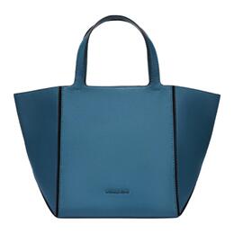 Michael Kors Сумка-шоппер из коровьей кожи, женская, среднего размера, из грубой ткани, синяя 30f4t9jt6l-538