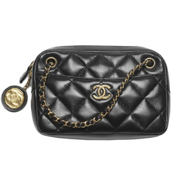 Chanel Кожаная сумка через плечо, женская, черная as5190-b18306-94305