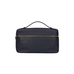 Сумка ExtraPocket Calfskin Makeup Bag Small Square Handbag Women's Marine Blue Loro Piana fan4043-w000