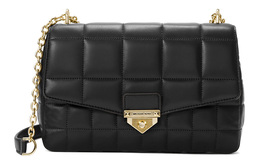 Michael Kors Сумка через плечо Soho Sheepskin Portable, женская, черная 30f0g1sl4l-001