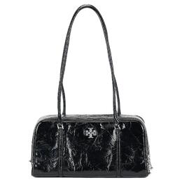 Tory Burch Сумка из плиссированной кожи, сумка через плечо, небольшого размера, женская, черного цвета 163622-001