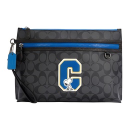 Coach × Сумка-туба из искусственной кожи Peanuts Collaboration, мужская, черная c4308-qba5f