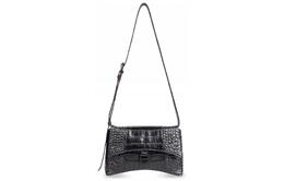 Balenciaga Сумка Downtown из коровьей кожи на одно плечо, очень маленькая, унисекс, черная 671355-23e87-1000